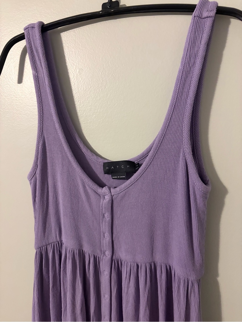 Hatch maternity softest ribbed nursing tank dress wisteria 0 xs - Picture 4 of 7